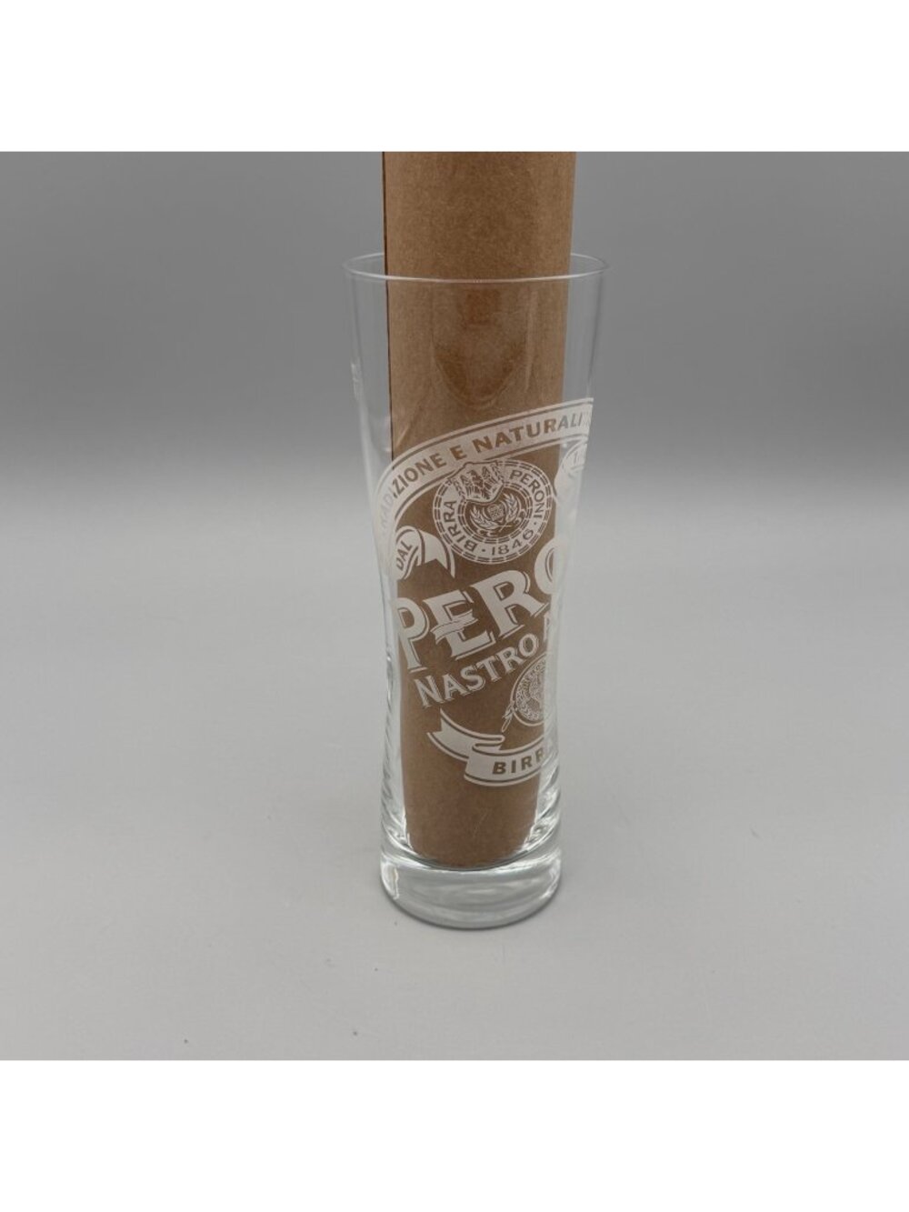 Peroni Nastro Azzurro Beer 8.25" Pint Glass 0.4L Italian Lager Logo Design